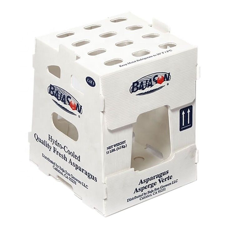 OEM Factory Produce PP Plastic Corrugated Box Для свежей сладкой кукурузы брокколи баклажаны Имбирный ящик