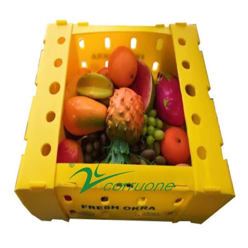 Ящики для хранения Коропласт коробки доставки морепродуктов Корфлейт PP голубые